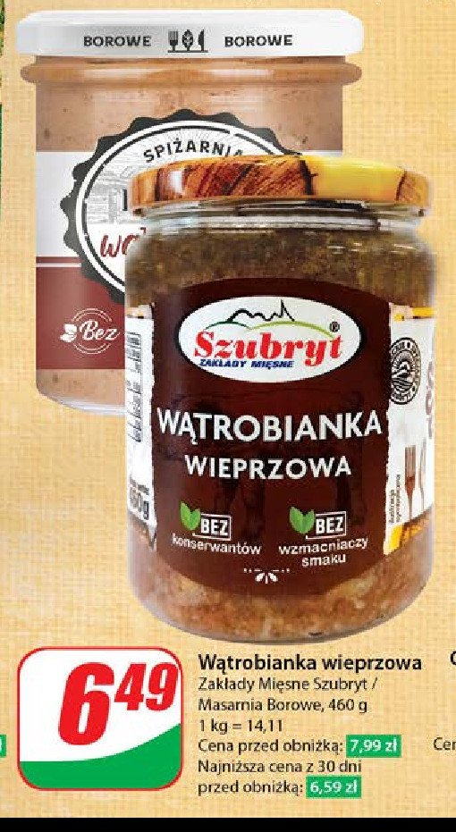 Wątrobianka wieprzowa Szubryt promocja w Dino