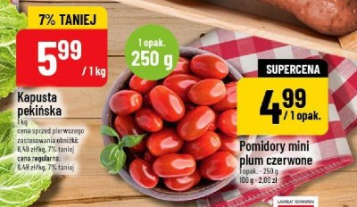 Kapusta pekińska promocja w POLOmarket