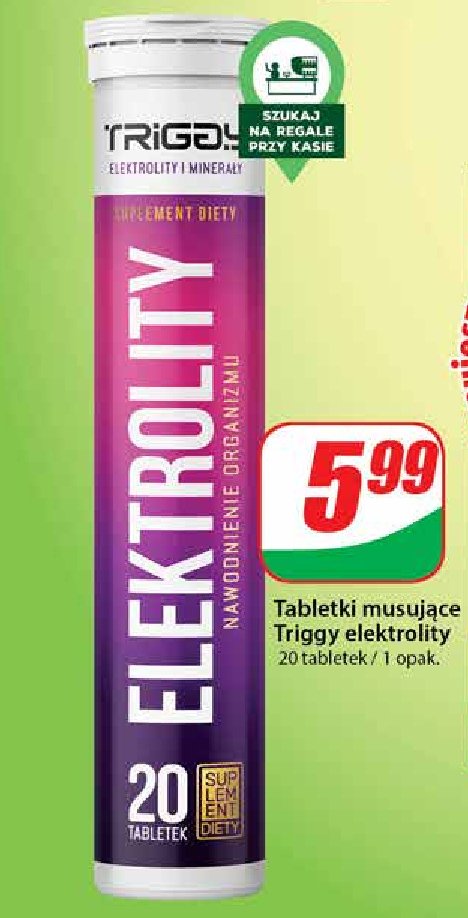 Tabletki elektrolity Triggy vitamin shot promocja