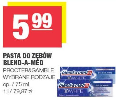 Pasta do zębów Blend-a-Med Procter&Gamble promocja w SPAR