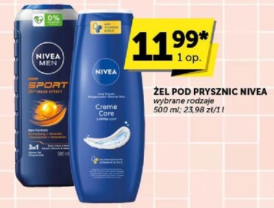 Żel pod prysznic Nivea wybrane rodzaje promocja w Euro Sklep