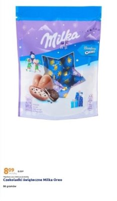 Czekoladki świąteczne Milka Oreo promocja w Action