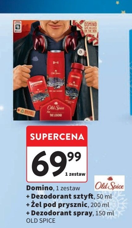 Zestaw w pudełku wolfthorn: żel pod prysznic 200 ml + antyperspirant w sprayu 150 ml + dezodorant sztyft 50 ml Old spice zestaw promocja
