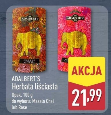 Herbata liściasta ADALBERT'S Masala Chai, Rose promocja w Aldi