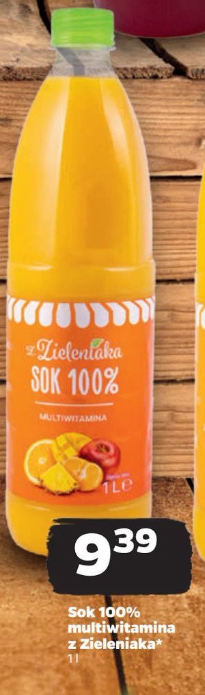 Sok multiwitamina Z ZIELENIAKA NETTO promocja