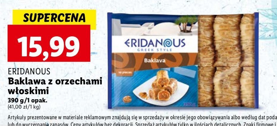 Baklawa Eridanous promocja