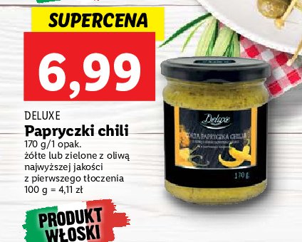 Papryczka chilli żółta z oliwą z oliwek Deluxe promocja