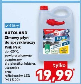 Płyn do spryskiwaczy zimowy -20 psik Autoland promocja