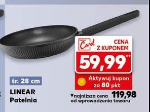 Patelnia linear 28 cm Ambition promocja w Kaufland