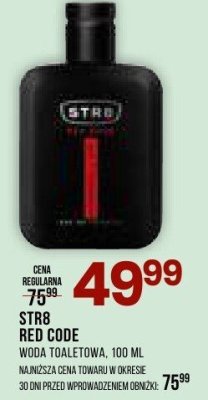 Perfumy STR8 Red Code promocja w Drogerie Natura
