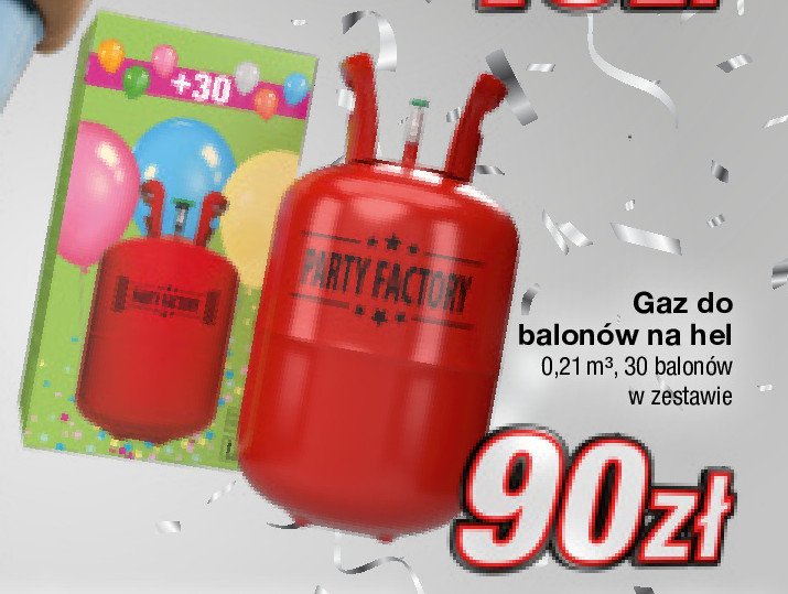 Butla z helem PARTY FACTORY promocja