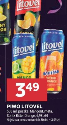Piwo Litovel Mango&Limeta promocja w Stokrotka