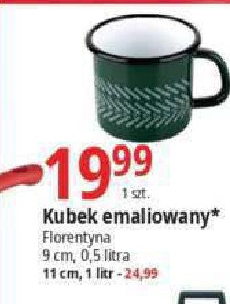 Kubek emaliowany 500 ml Florentyna promocja