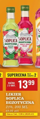 Likier Soplica Egzotyczna kaktus & arbuz 21% 200 ml promocja w Biedronka