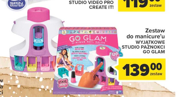 Zestaw do tworzenia manicure go glam Cool maker promocja