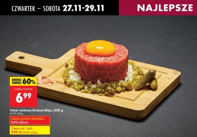 Tatar wołowy 200 g promocja w Biedronka