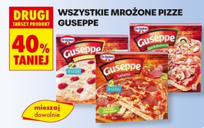 Pizza mrożona Guseppe, wszystkie rodzaje promocja w Biedronka