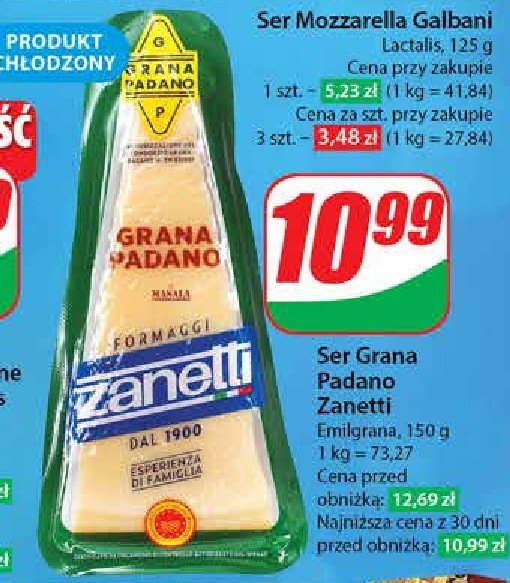 Ser grana padano ZANETTI promocja