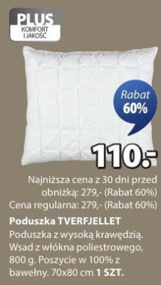 Poduszka TVERFJELLET promocja w Jysk