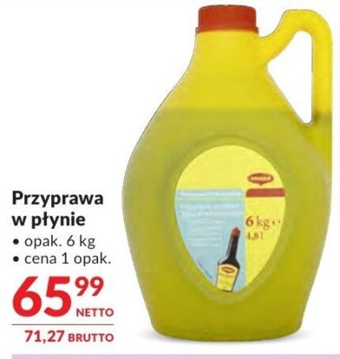 Przyprawa w płynie promocja w Makro
