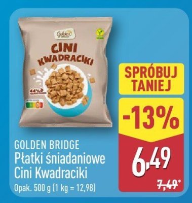Płatki śniadaniowe Cini Kwadraciki promocja w Aldi