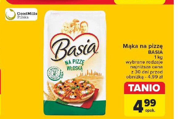 Mąka pszenna na pizzę włoską Basia promocja