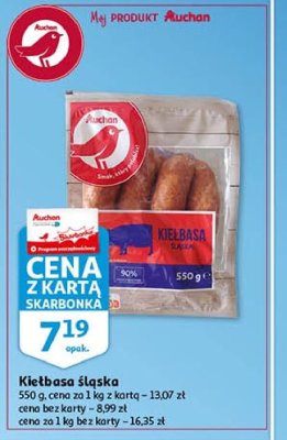 Kiełbasa śląska Auchan promocja