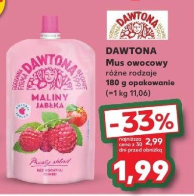 Mus owocowy różne rodzaje  promocja w Kaufland