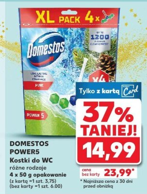 Kostki do WC Powers różne rodzaje 4 x 50 g  promocja w Kaufland