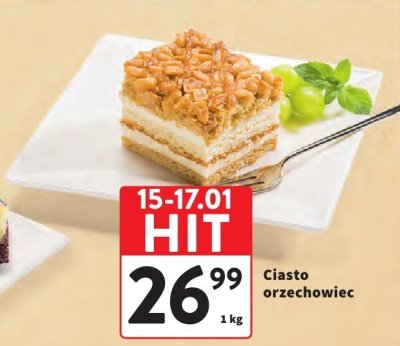 Ciasto orzechowiec promocja w Intermarche