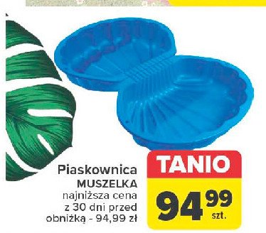 Piaskownica "muszelka" promocja