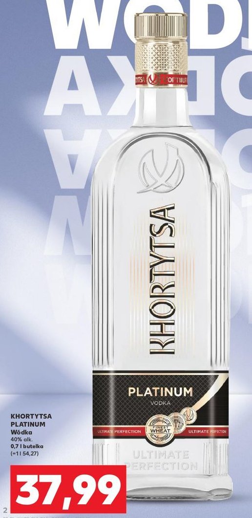 Wódka KHORTYTSA PLATINIUM promocja w Kaufland