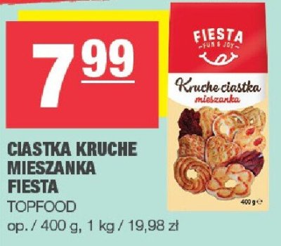 Ciastka kruche mieszanka Fiesta promocja w SPAR