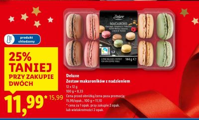 Makaroniki zestaw makaroników z nadzieniem Deluxe promocja w Lidl