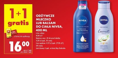 Balsam do cia艂a coconut Nivea promocja