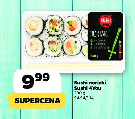 Sushi noriaki Sushi 4you promocja