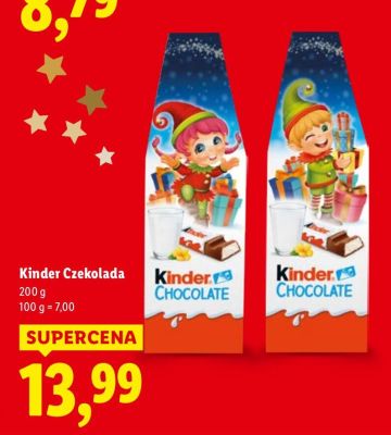 Czekolada Kinder Czekolada promocja w Lidl