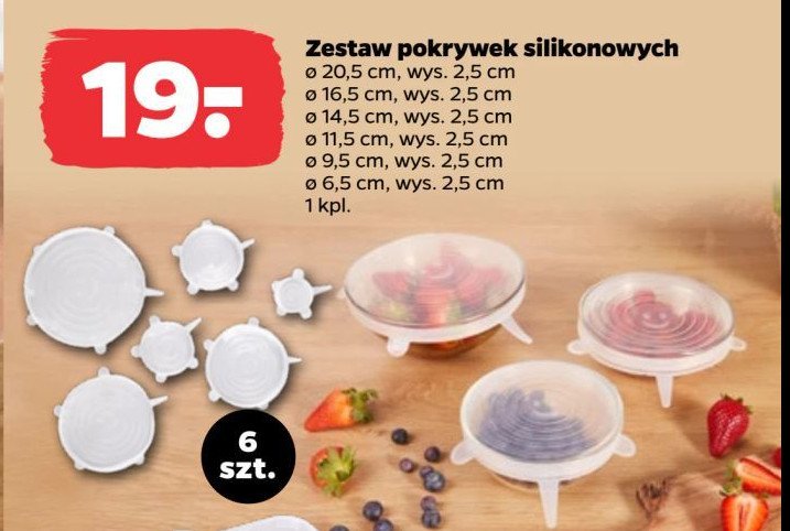 Pokrywki silikonowe promocja w Netto