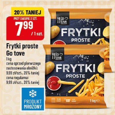 Frytki proste Go tove promocja w POLOmarket