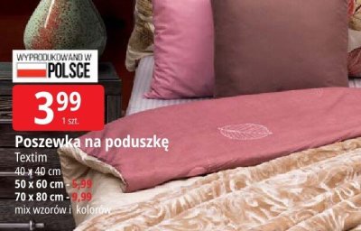 Poszewka na poduszkę Textim 40x40 cm promocja w Leclerc