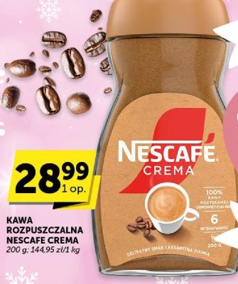 Kawa rozpuszczalna Nescafe Crema promocja w Groszek