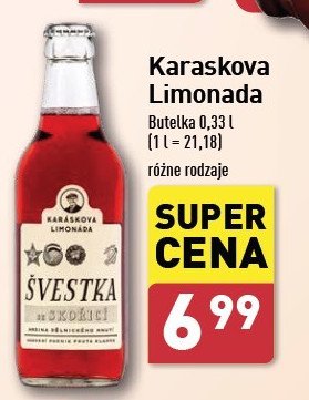 Napój svestka Karaskova limonada promocja