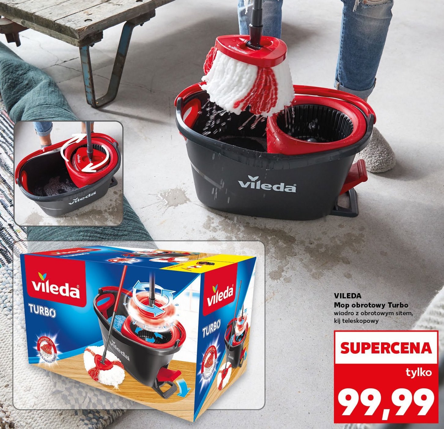 Mop obrotowy turbo Vileda promocja