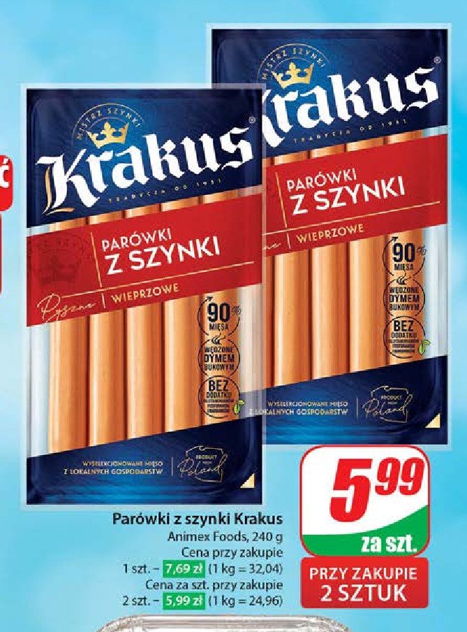 Par贸wki z szynki Krakus promocja