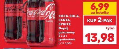 Napój gazowany Sprite 2 x 2l promocja w Kaufland