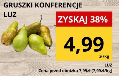 Gruszki Konferencje luz promocja w Supeco