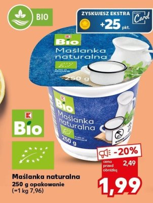 Maślanka naturalna 1.5 % Głubczyce promocja w Kaufland