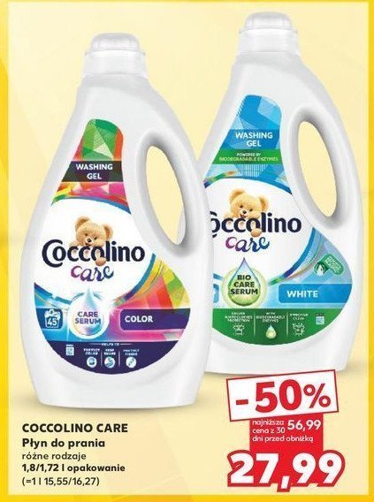 Żel do prania white Coccolino care promocja