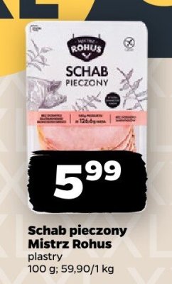 Schab pieczony, plastry promocja w Netto
