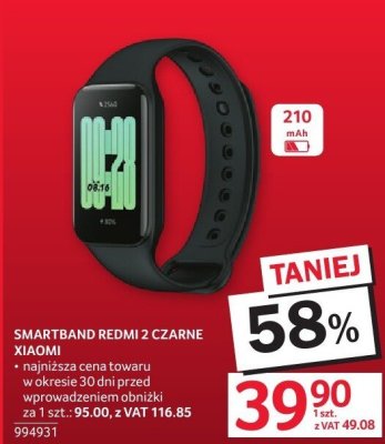 Smartband XIAOMI REDMI 2 czarny promocja w Selgros